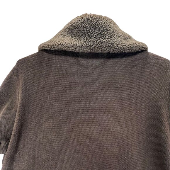 Lauren Ralph Lauren Cardigan Sweater Jacket Nordic Full Zip Pockets Wool Blend - Picture 5 of 14